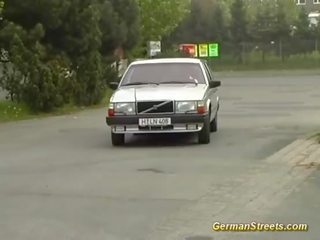 Si rambut perang warga german adalah fucked dalam kereta basuh