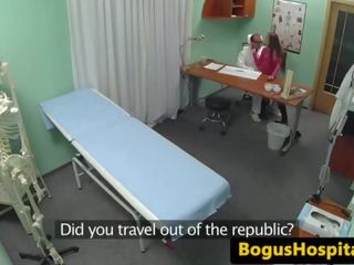 European patient fucks doctor all over office