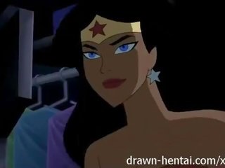 Justice league hentai - dois pintos para batman caralho