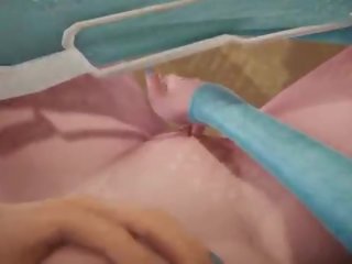 Futa Frozen - Elsa gets creampied by Anna - 3D sex video